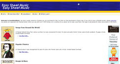 Desktop Screenshot of easysheetmusic.com