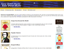 Tablet Screenshot of easysheetmusic.com